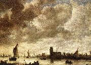 View of the Merwede before Dordrecht, Jan van Goyen